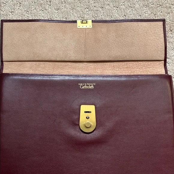 Vintage Leather and Suede Padfolio in Burgundy Excellent condition - Picture 6 of 13
